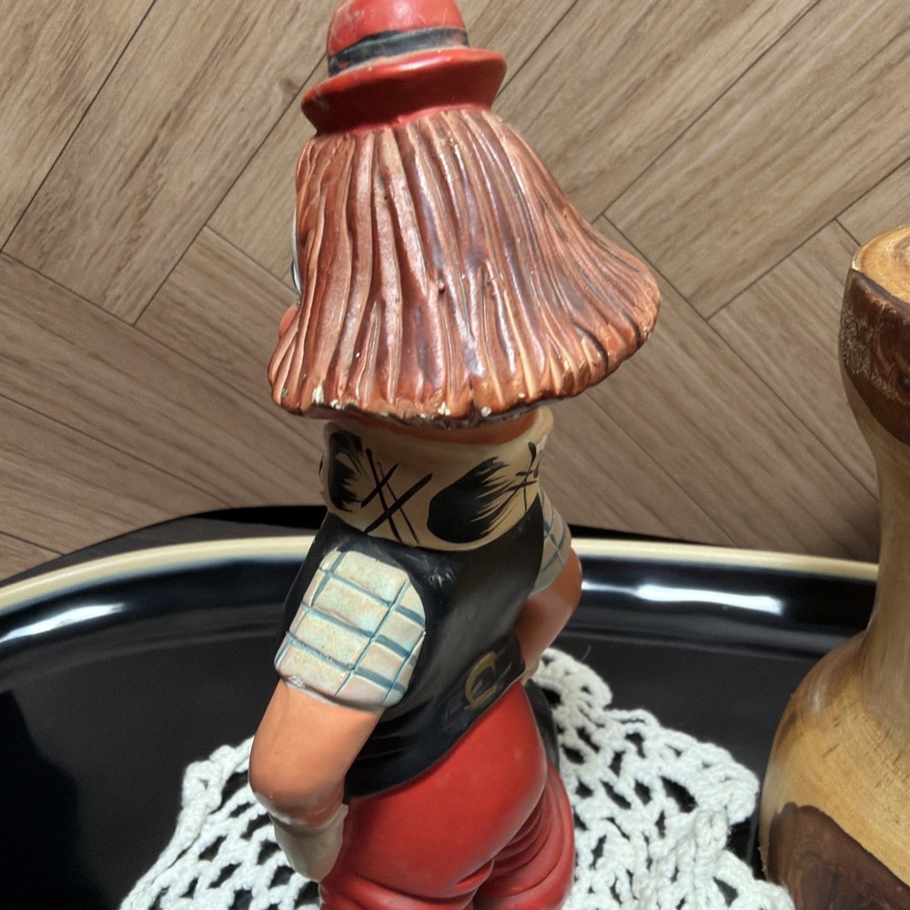 Norleans‎ Japanese Figurine - Clown -Handmade Portugal Chalk Style - Picture 6 of 16